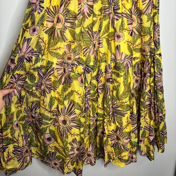 Red Valentino Floral Cotton Maxi Skirt - Picture 5 of 8